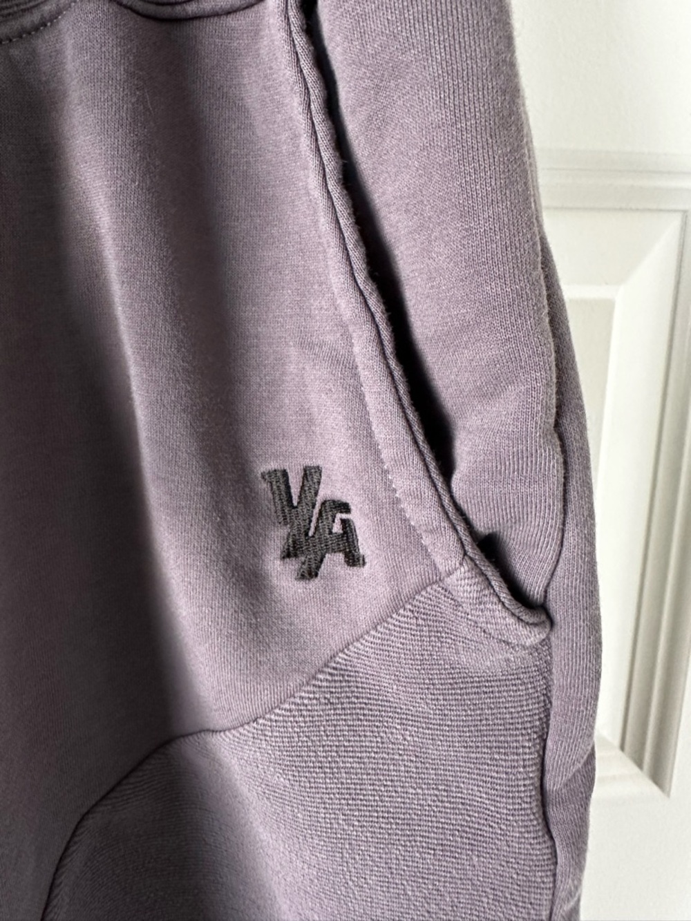 YoungLA Men's Drawstring Fleece Shorts - Charcoal, Size XL - Picture 3 of 6